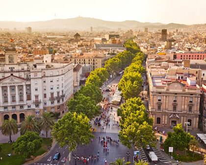 Vista aérea de la Rambla.
