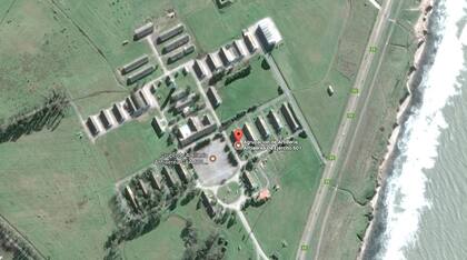 Vista aérea de la Agrupación de Artillería Antiaérea 601