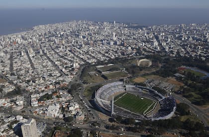 Vista aérea de la capital uruguaya