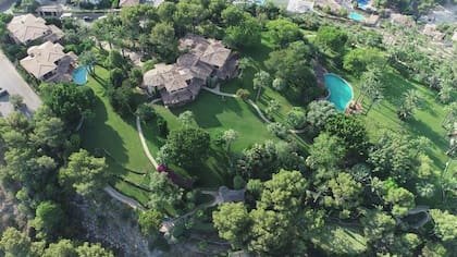 Vista aérea de la casa en la que estaría residiendo Michael Schumacher en Mallorca