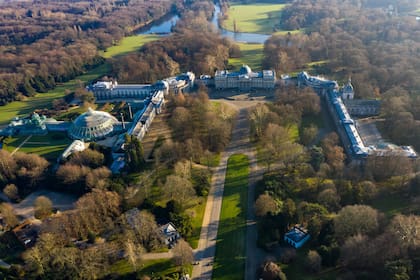 Vista aérea de la residencia de la familia real bealga