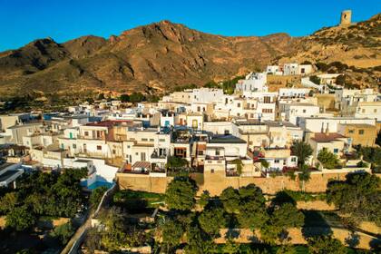 Vista aérea de la villa de Níjar