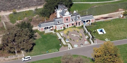 Vista aérea de Neverland, el fantástico rancho de Michael Jackson
