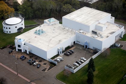 Vista aérea de Paisley Park en el día en que falleció el músico