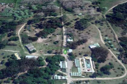 Vista aérea del camping