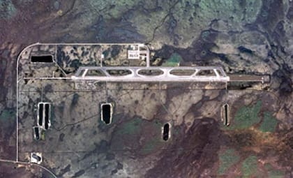 Vista aérea del Aeropuerto de Transición y Entrenamiento Dade-Collier