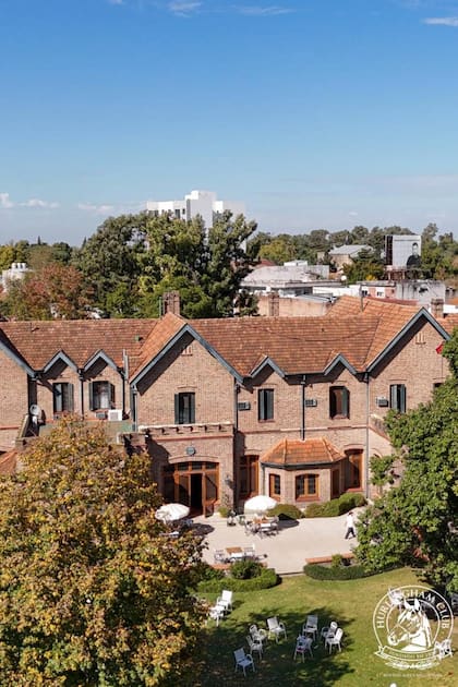 Vista aérea del Club House del Hurlingham Club