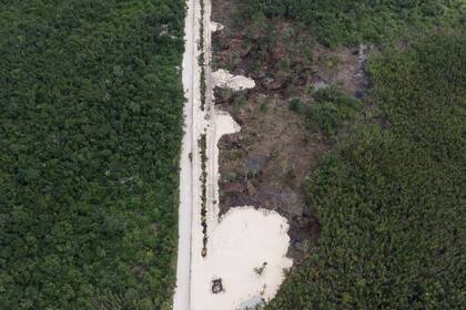 Vista aérea del desarrollo turístico Lakam Ha en Cozumel, Quintana Roo, el 23 de enero de 2022