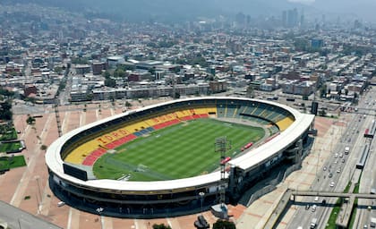 Vista aérea del Estadio El Campín, una de las sedes del Sudamericano Sub 20 de este 2023