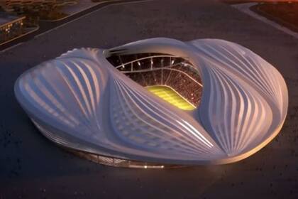 Vista aérea del estadio en cuestión