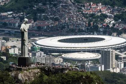 Vista aérea del Maracaná, escenario de la final de la Copa Libertadores 2023