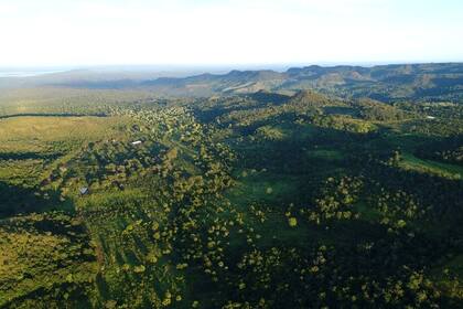 Vista aérea del Santuario de Elefantes Brasil, en el Mato Grosso