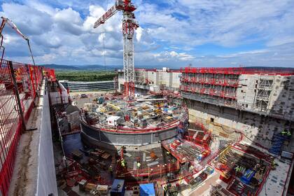 Vista aérea del sitio de construcción de ITER, en sur de Francia Crédito: Gentileza ITER