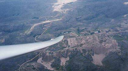 Vista aérea del yacimiento Los Gigantes