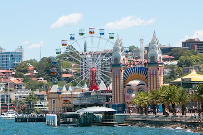 Vista al parque de atracciones Luna Park, de Sídney.