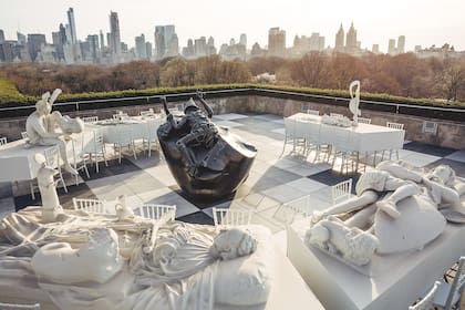 Vista de El teatro de la desaparición en la terraza del Museo Metropolitano de Nueva York (2017)