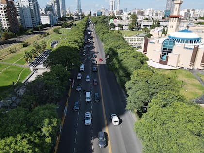 Vista de la avenida Bullrich, unos de los tramos por donde pasará el TramBus