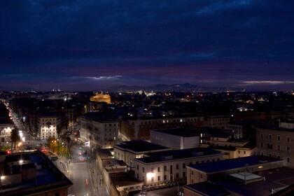 Vista de la ciudad de Roma desde una terraza de los Museos Vaticanos.