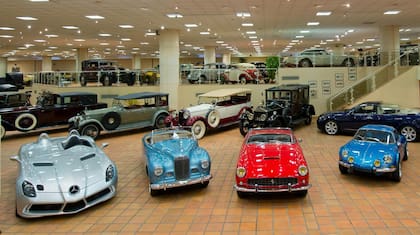 Vista de la colección de automóviles del Principado de Mónaco