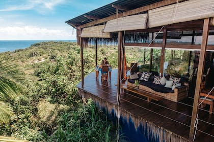 Vista de la isla desde la posada Céu de Boipeba.