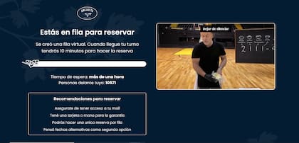 Vista de la plataforma creada especialmente para reservar 2025 en Anchoita, con video de Enrique Pineyro