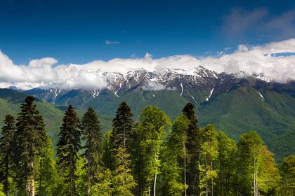Vista de las imponentes montañas Carousel