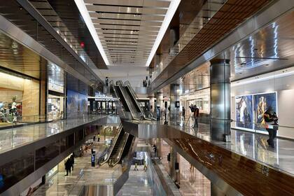 Vista de los negocios y restaurantes del Hudson Yards