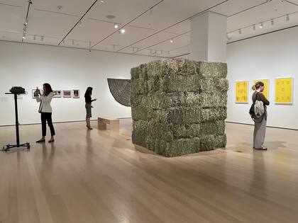 Vista de sala de la muestra inaugurada ayer en el MoMA, con una instalación de Cildo Meireles en el centro