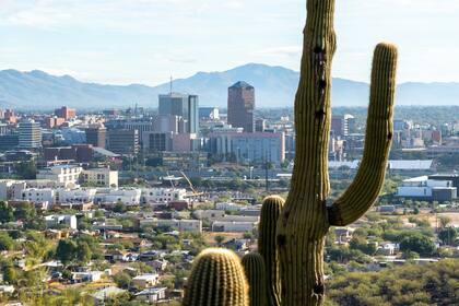 Vista de una ciudad en Arizona
