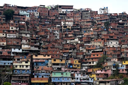 Vista del barrio de Petare en el este de Caracas