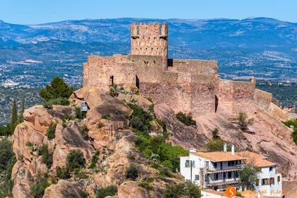 Vista del Castillo Vilafamés, en la provincia de Castellón.