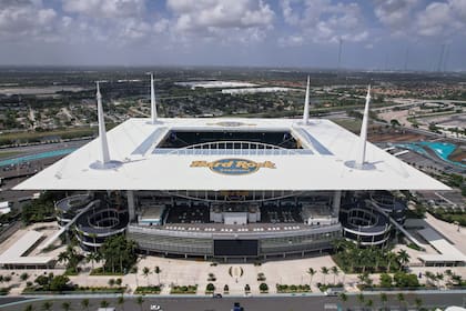 Vista del Hard Rock Stadium, en Miami, escenario donde Boca jugó contra el Bayern Munich, durante el reciente Mundial de Clubes