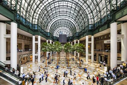 Vista del interior del conjunto, en el World Financial Center