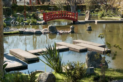 Vista del Jardín Japonés de Escobar, diseñado por Inomata.