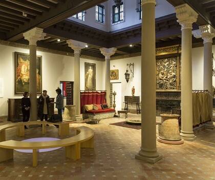 Vista del patio central, uno de los espacios restaurados