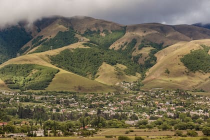 Vista del poblado de Tafí del Valle