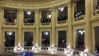 Vista de los palcos del recinto de senadores