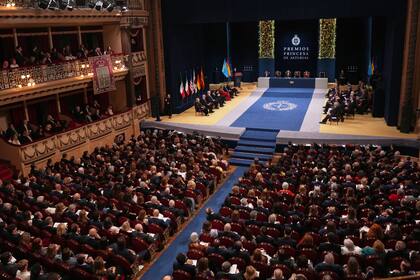 Vista del Teatro Campoamor durante la entrega de los Premios Princesa de Asturias