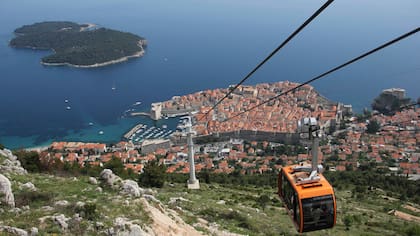 Una vista aérea de Dubrovnik