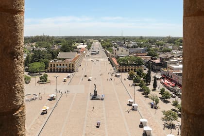 Vista desde el interior de la basílica.