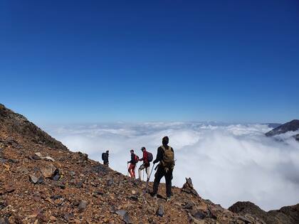 Vista desde las sierras del Famatina, próximo a Chilecito