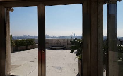 Vista exterior desde el piso 14 del Kavanagh