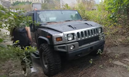 Vista frontal del Hummer H2 Strecht Limo