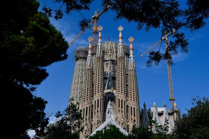 Vista general de la Sagrada Familia tomada el 16 de septiembre de 2020 en Barcelona.