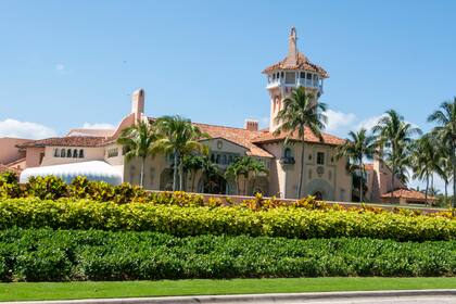 Vista general del Mar-a-Lago en Palm Beach, propiedad del expresidente Donald Trump, 21 de marzo de 2023