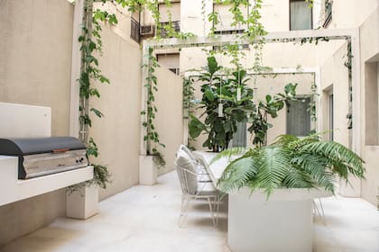 Vista general del patio donde se aprecian todos los detalles.