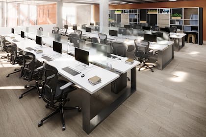 Vista interna de las oficinas de uno de los centros del Grupo Posadas.