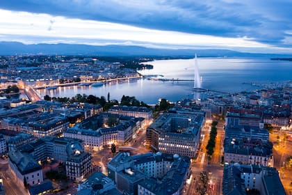 Vista panorámica de Ginebra, en Suiza, uno de los mejores países para trabajar
