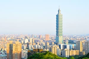 Vista panorámica de la ciudad de Taipéi