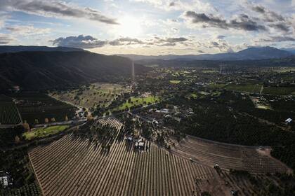 Vista panorámica de la ciudad de Ojai, en California
